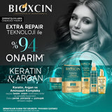 Bioxcin Keratin & Argan Repair Shampoo for Damaged Hair - Nourishing, Hypoallergenic, Paraben-Free