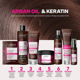 Urban Care Argan Oil & Keratin Anti-Breakage Shampoo: Nourishes, Repairs & Strengthens Damaged, Brittle Hair - Vegan, Cruelty-Free Formula