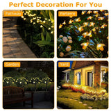 4-Pack Waterproof Solar Bee LED Stake Lights