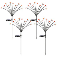 4-Pack Waterproof Solar Bee LED Stake Lights