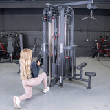 4 Stack Megatron Standard Jungle Gym - 2 Colors - Muscle D Fitness - Low Row, Lat Pulldown, Single Handle Hi/low Pulley, Double Hi/Low Pulley