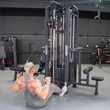 4 Stack Megatron Standard Jungle Gym - 2 Colors - Muscle D Fitness - Low Row, Lat Pulldown, Single Handle Hi/low Pulley, Double Hi/Low Pulley