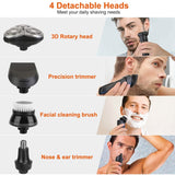 4-In-1 Electric Razor Shaver Rechargeable Cordless