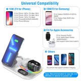 4-in-1 Foldable Wireless Charging Station Stand Dock