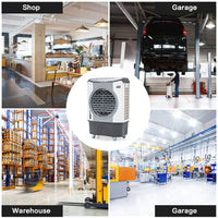 4-In-1 Portable Indoor Outdoor Evaporative Air Cooling Fan, 9740 CFM (91025436)