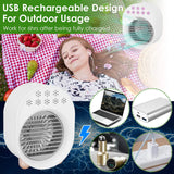 4-in-1 Portable Mini Desktop Water Mist Cooling Air Conditioner