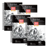 4-Pack: 100 Sheets Sketch Book