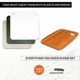 4-Pack: Bartollo Non-Slip Cutting Boards with Free Knife