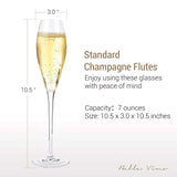 4-Pack: Bella Vino Standard Hand Blown Crystal Red/White Wine Glasses