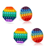 4-Pack: Bubble Popper Anti - Stress Fidget Toy