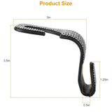 4-Pack: Car Headrest Hooks Bling Rhinestones Back Seat Organizer Hanger Holder