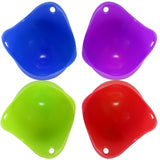 4-Pack: Egg Poachers Silicon Egg Cups
