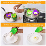 4-Pack: Egg Poachers Silicon Egg Cups