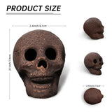 4-Pack: Halloween Fire Pit Skull Ceramic Props