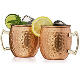 4-Pack: Hammered Copper Plated Moscow Mule Mug