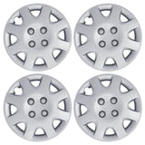 4-Pack: Hubcaps for Honda Civic 14-Inch and 8-Spoke - Silver