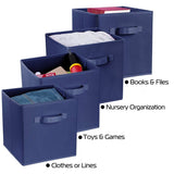 4-Pack: iMounTEK Foldable Storage Cube Bins