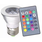 4-Pack: Magic Light LED Light Bulb (E27 3W) with Remote - 16 Colors