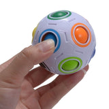 4-Pack: Magic Rainbow Ball Brain Teaser Puzzle Toy