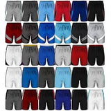4-Pack: Men's Active Moisture-Wicking Mesh Performance Shorts