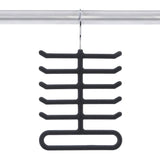 4-Pack: Non-Slip Velvet Tie Hanger Organizer Rack