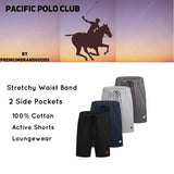 4-Pack: Pacific Polo Club Men's Shorts