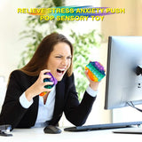 4-Pack: Rainbow Pop-It Bubble Popper