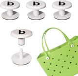 4-Pack Replacement Rivets for Bogg Bag,Replacement Rivets with b for Beach Tote Bogg Bag Repair Buttons for Women Rubber Tote Accessories