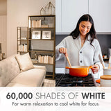 4-Pack: Smart WiFi LED Light Bulb with White and Color Changing Light Bulb