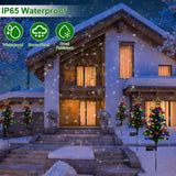 4-Pack: Solar Christmas Tree Lights Garden Decorations