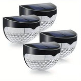 4-Pack: Solar Fence Lights Solar Deck Lights