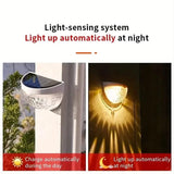 4-Pack: Solar Fence Lights Solar Deck Lights
