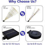4-Pack: Solar Lights Outdoor, Warm White Garden Lights