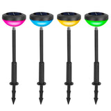 4-Pack: Solar Pathway Color Changing Garden Light