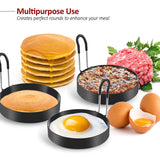 4-Pack: Stainless Steel Egg Cooking Ring