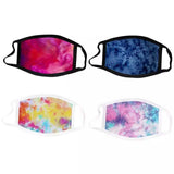 4-Pack: Tie Dye Fabric Non-Medical Face Masks