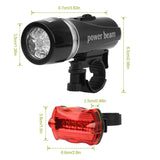 4-Pack: Universal Front Rear Bike Light Set
