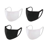 4-Pack: Washable & Reusable 2-Ply Cotton Fabric Reversible Face Mask