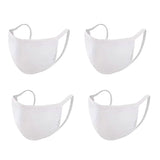 4-Pack: Washable & Reusable 2-Ply Cotton Fabric Reversible Face Mask