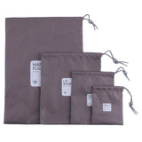 4-Pack: Waterproof Drawstring Bag Set