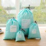 4-Pack: Waterproof Drawstring Bag Set