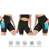 4-Pack: Women's High Waisted Biker Shorts with Pockets