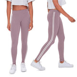 4-Pack: Women's Ultra-Soft Striped Yoga Leggings