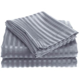 4-Piece: 1800 Series Brushed Microfiber Dobby Striped Sheet Set