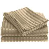4-Piece: 1800 Series Brushed Microfiber Dobby Striped Sheet Set
