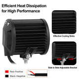 4-Piece: 4” 18W Dual Row LED Spot Light Pod