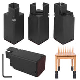 4-Piece: Adjustable Bed Riser with Screw Clamp