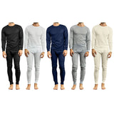 4-Piece: Assorted Lightweight Thermal Set Of Both A Thermal Top And Bottom (2-Full Sets)