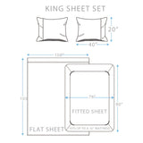 4-Piece: Brushed Cotton Percale Sheet Set