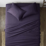 4-Piece: Checkered Embossed Sheet Set